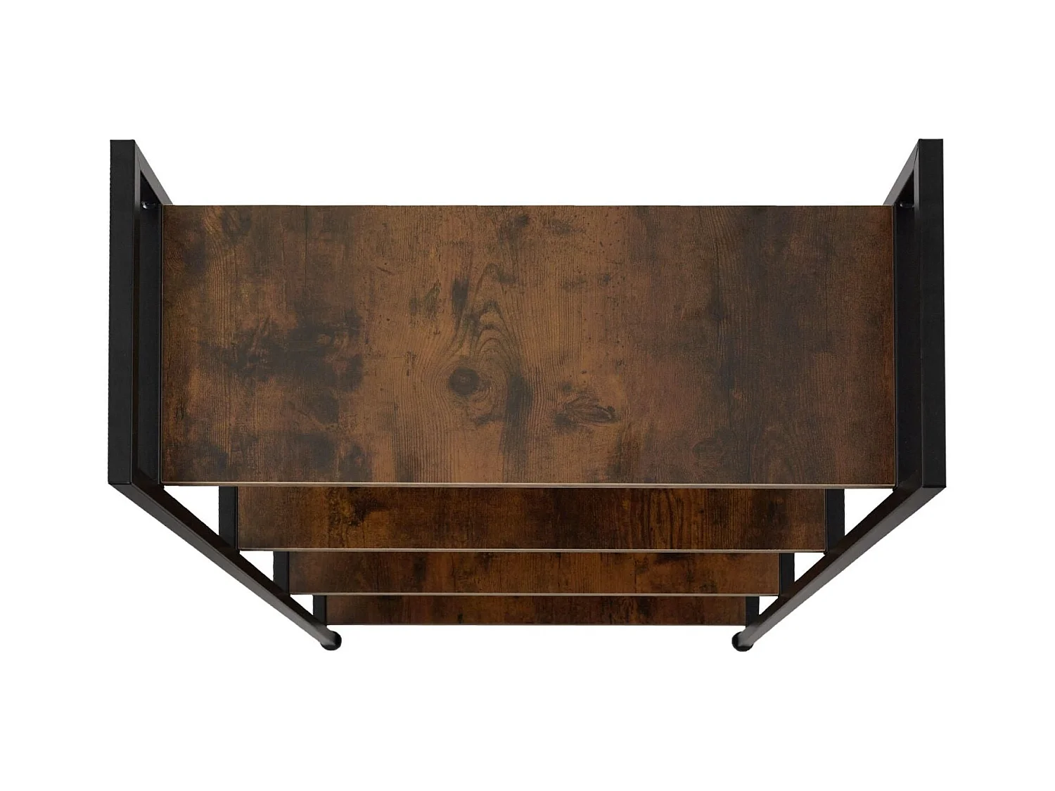 Grande étagère bibliothèque au marron 67.5 x 31.5 x 121.5 cm 08_0000278