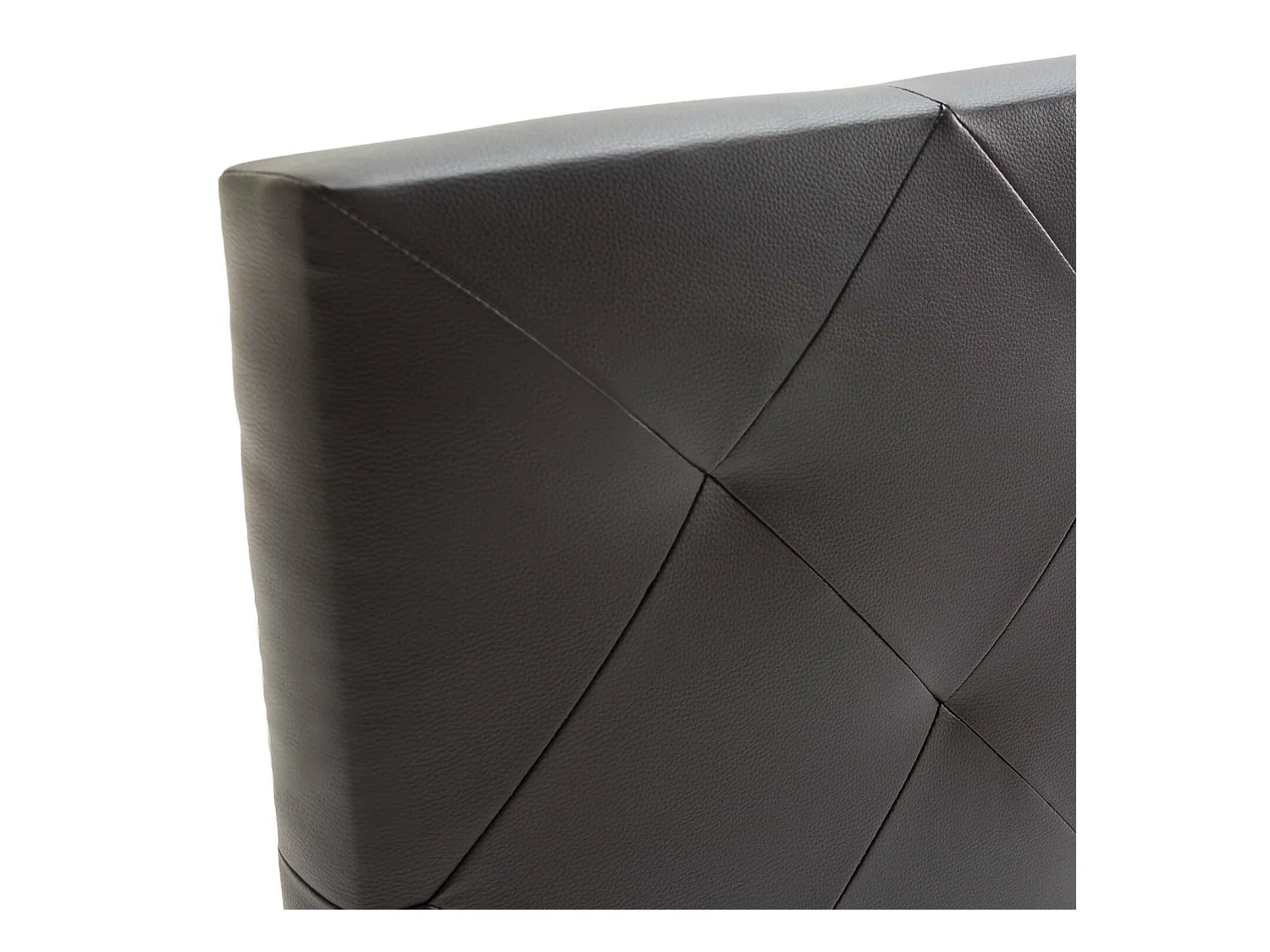 Cabecero tapizado Rombo 160x115 cm Chocolate, Acolchado con Espuma, 8 cm de Grosor