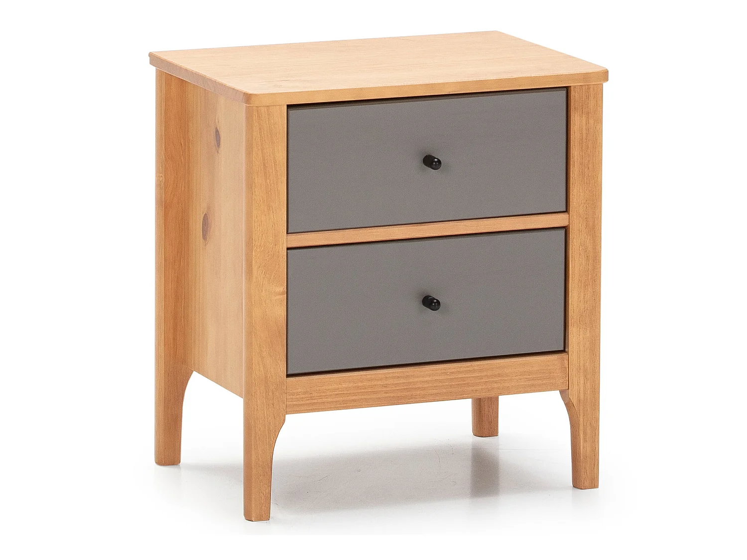 Nachttisch Luca 2 Schubladen Eiche farbe