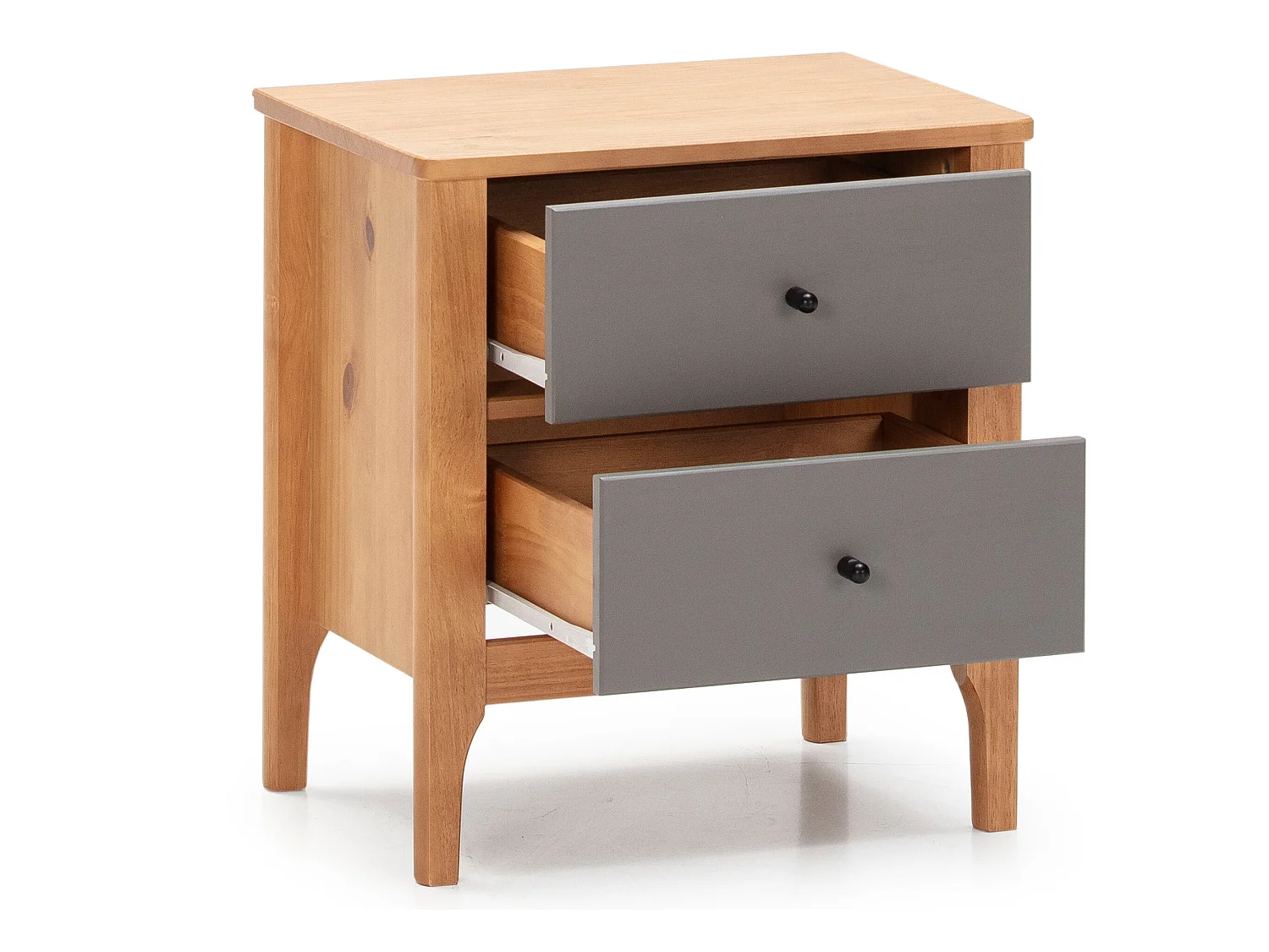 Nachttisch Luca 2 Schubladen Eiche farbe
