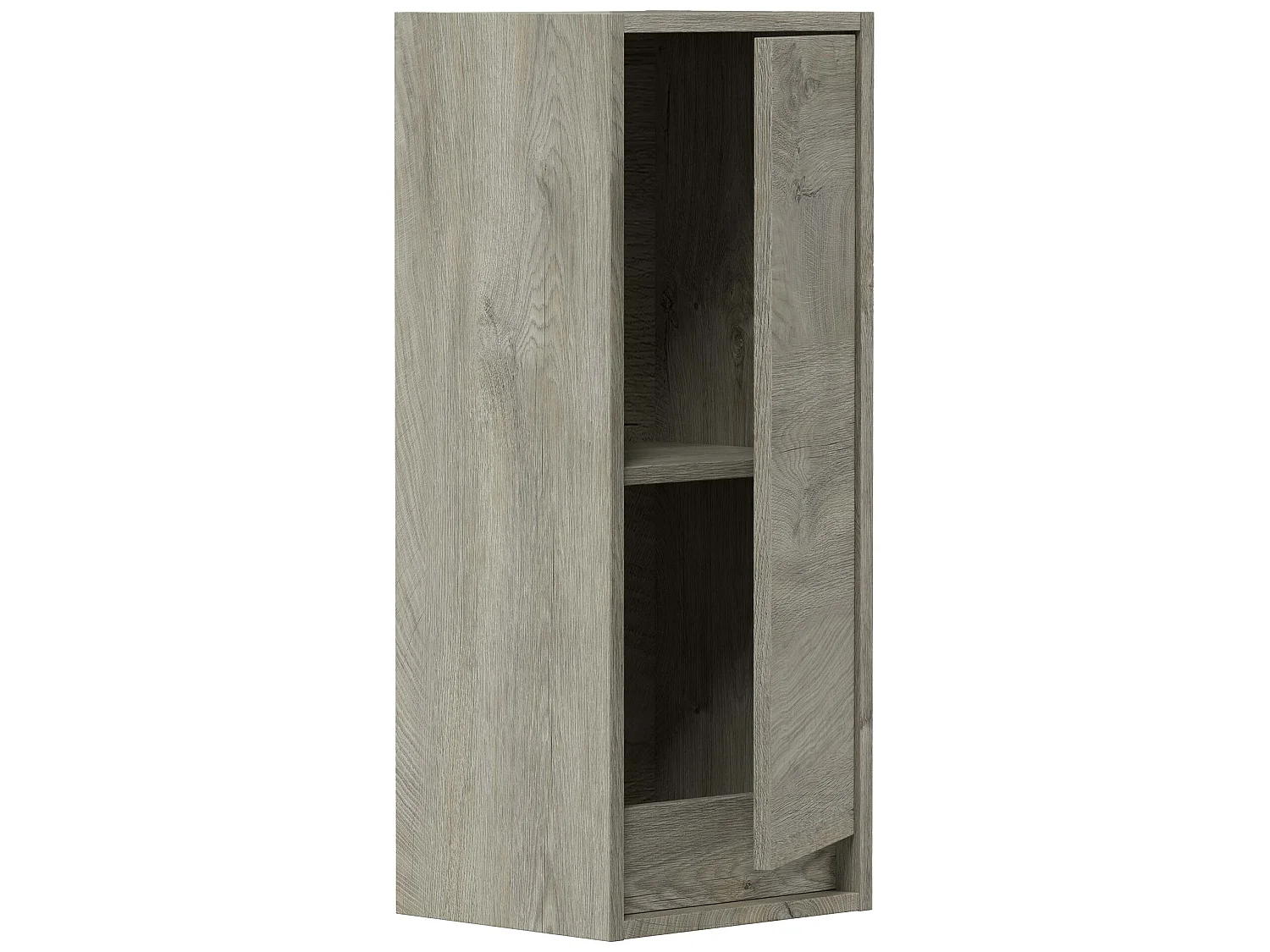 Armario de baño Devin 1 Puerta, Acabado en Color Alaska