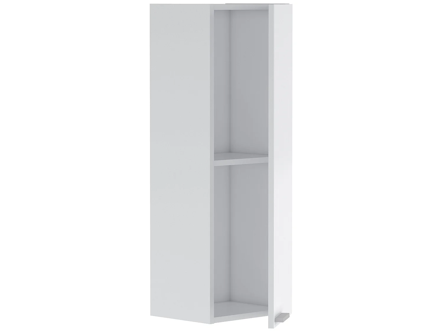 Armario de baño Levis 1 Puerta, Acabado en Color Blanco Brillo