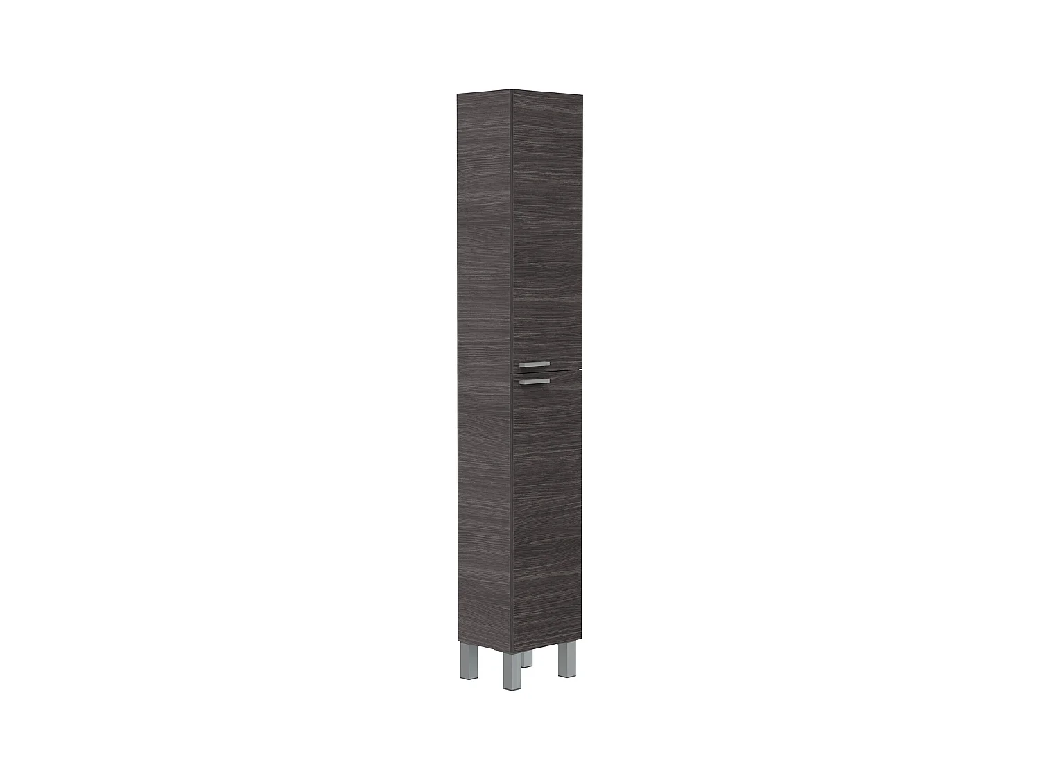 Armario de baño Levis 2 Puertas, Acabado en Color Gris Ceniza