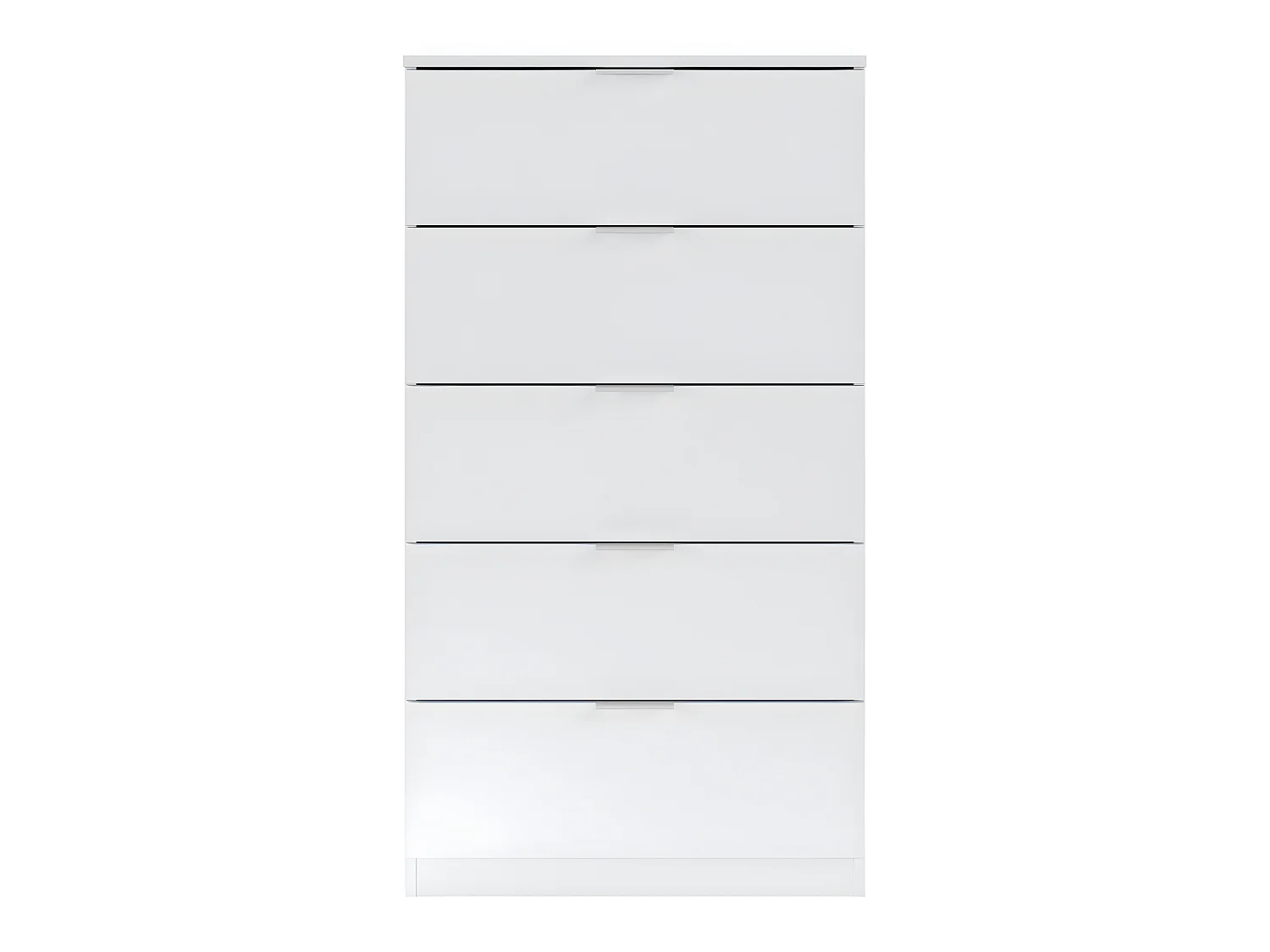 Cómoda 5 cajones Nilo Color Blanco, 60 cm (Ancho) 40 cm (Profundo) 110 cm (Altura)