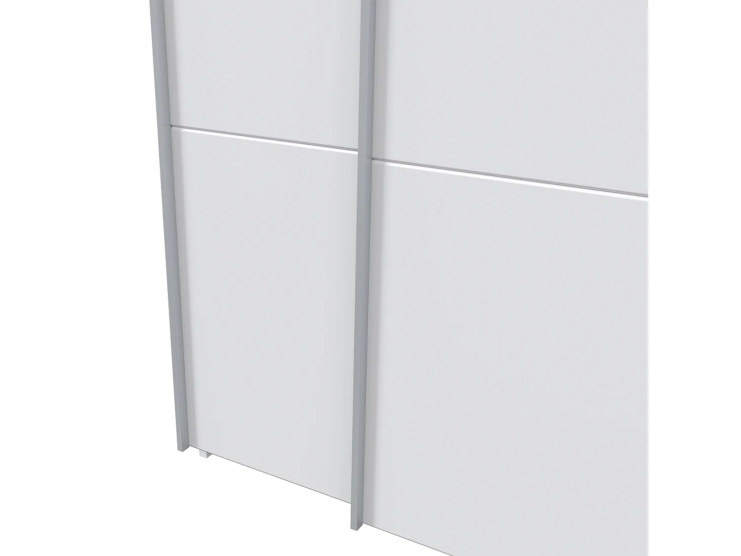 Armario ropero Aline 2 Puertas correderas Color Blanco, 150 cm Ancho 60 cm Profundo 200 cm Alto