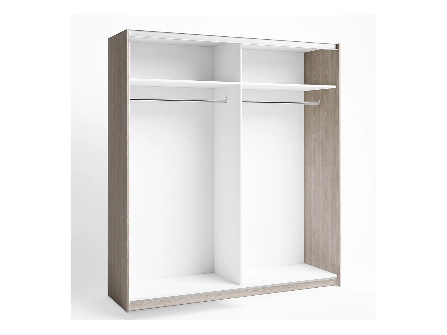 Armario ropero Senia 2 Puertas correderas Color Sable, 181,5 Ancho 53,8 Profundo 200 Alto