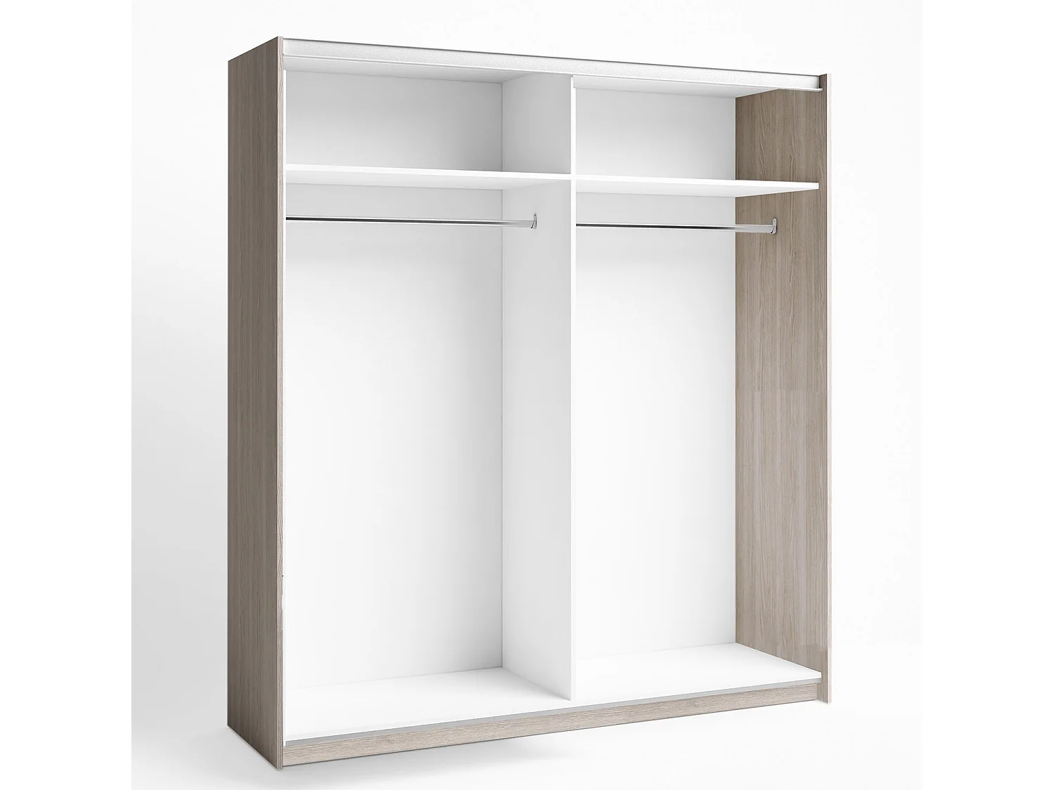 Armario ropero Senia 2 Puertas correderas Color Sable, 181,5 Ancho 53,8 Profundo 200 Alto