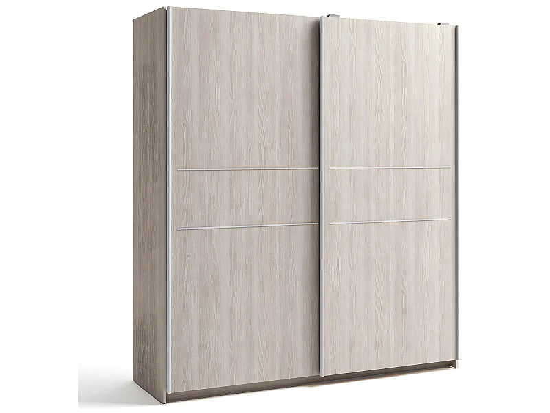 Armario ropero Senia 2 Puertas correderas Color Sable, 181,5 Ancho 53,8 Profundo 200 Alto