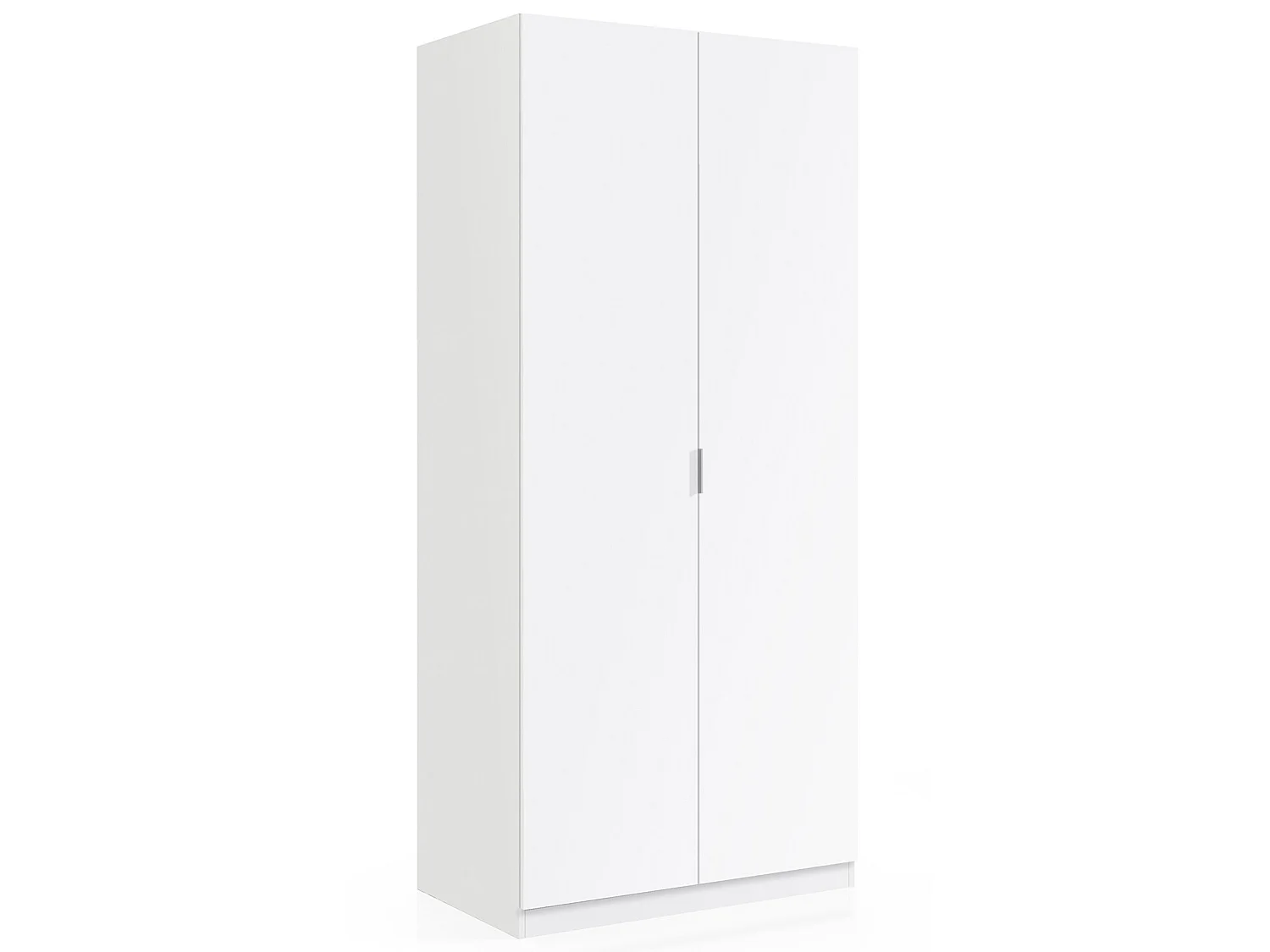 Armario ropero Nico 2 Puertas Color Blanco, 81 cm (Ancho) 52 cm (Profundo) 180 cm (Altura)
