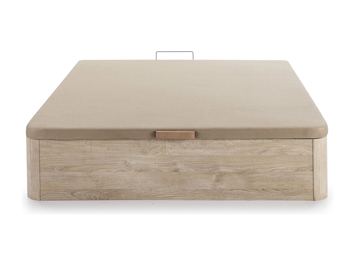 Canapé abatible 135x190 cm Gran Capacidad, Color Roble