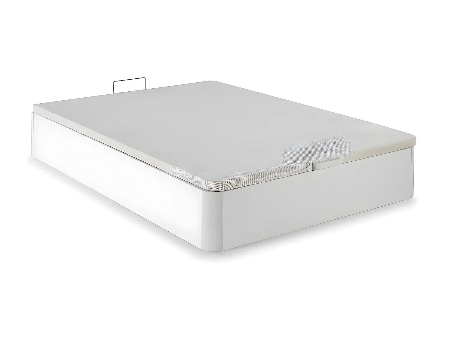 Canapé abatible 150x190 cm Gran Capacidad, Color Blanco