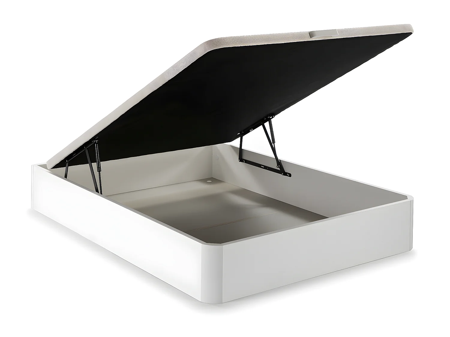 Canapé abatible 150x190 cm Gran Capacidad, Color Blanco