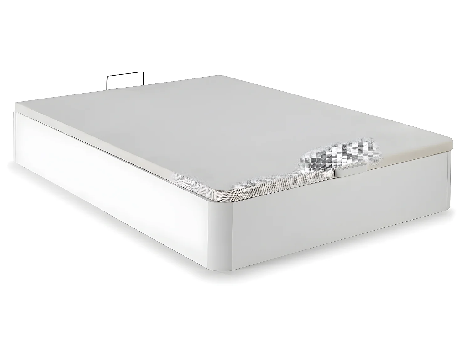 Canapé abatible 150x190 cm Gran Capacidad, Color Blanco