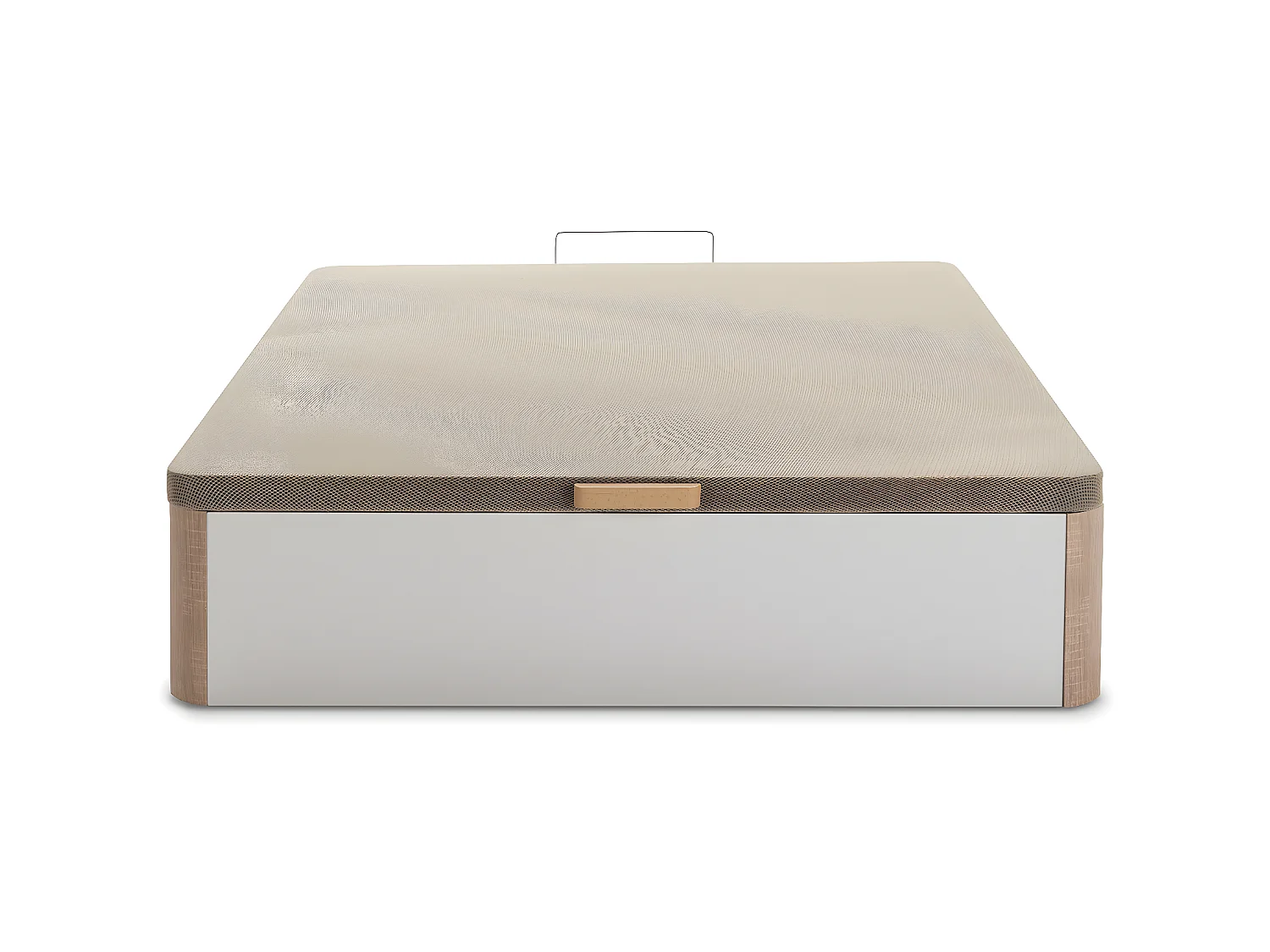 Canapé Abatible Petra 135x190 cm Blanco/Cambrian Gran Capacidad