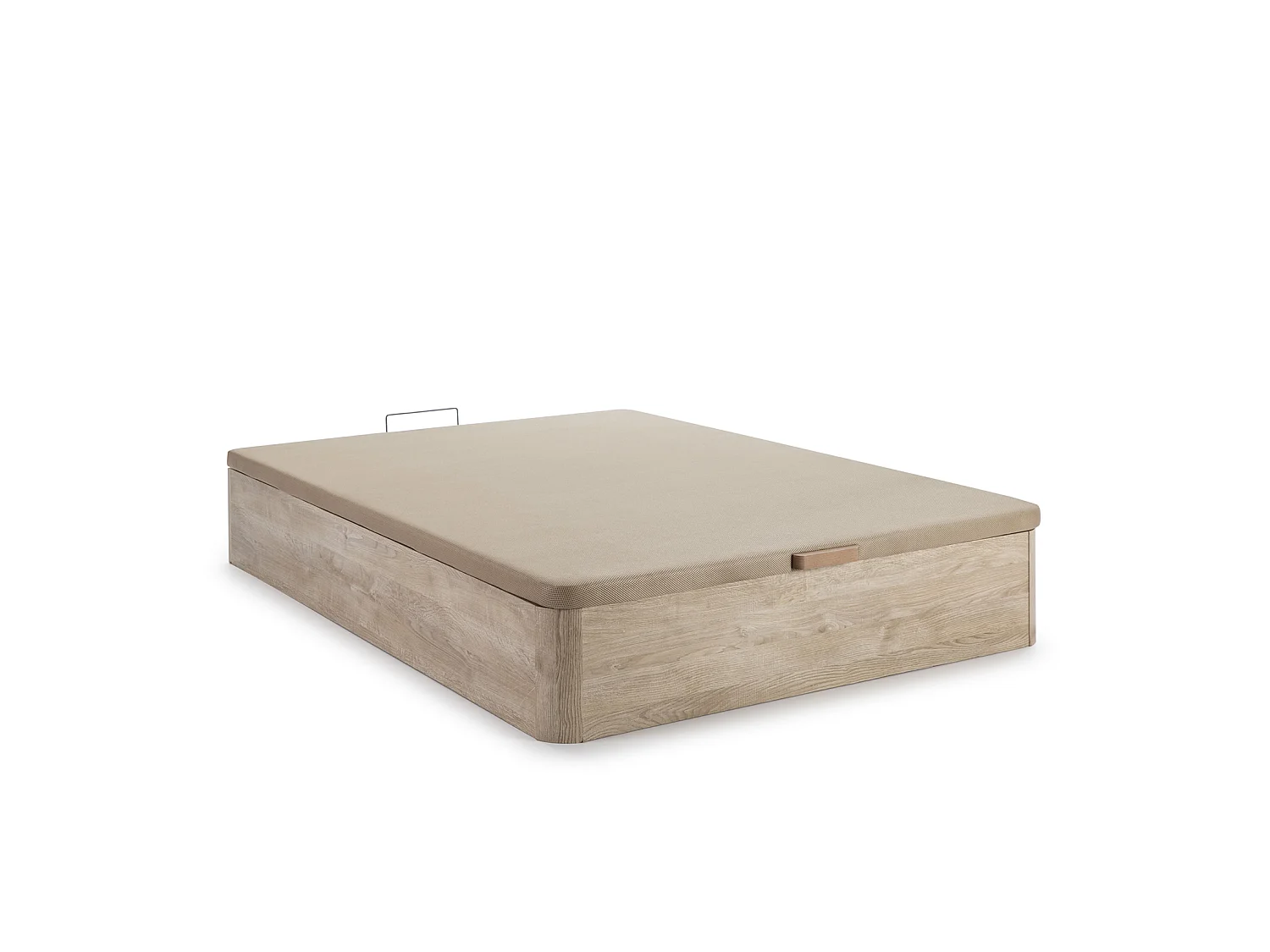 Canapé abatible 160x200 cm Gran Capacidad, Color Roble