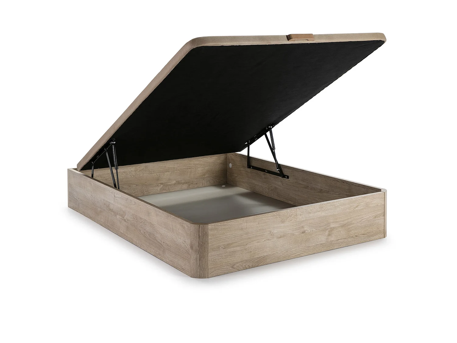 Canapé abatible 160x200 cm Gran Capacidad, Color Roble