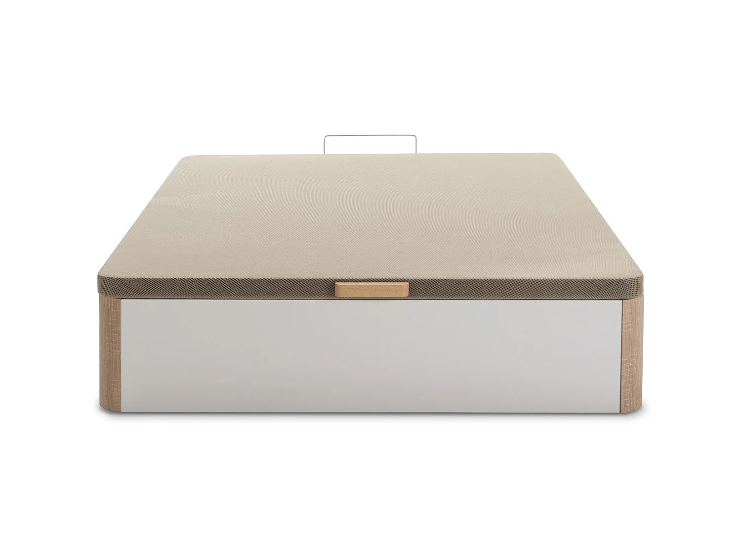 Canapé Abatible Petra 160x200 cm Blanco/Cambrian Gran Capacidad