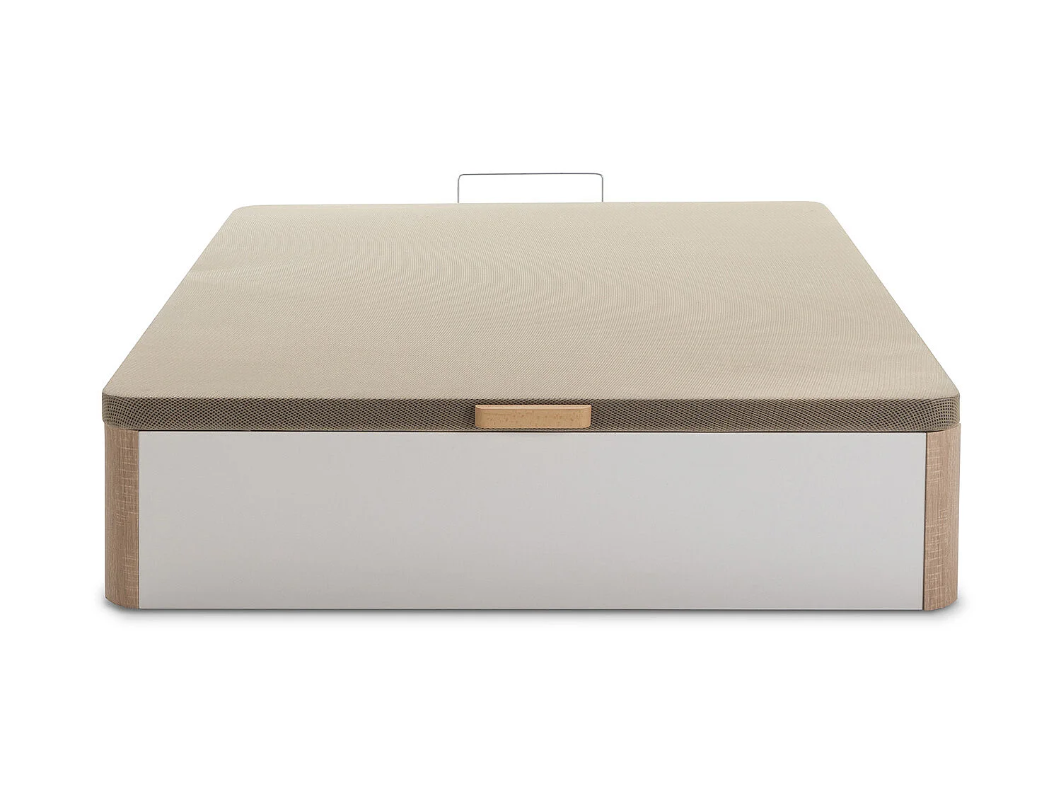 Canapé Abatible Petra 160x200 cm Blanco/Cambrian Gran Capacidad