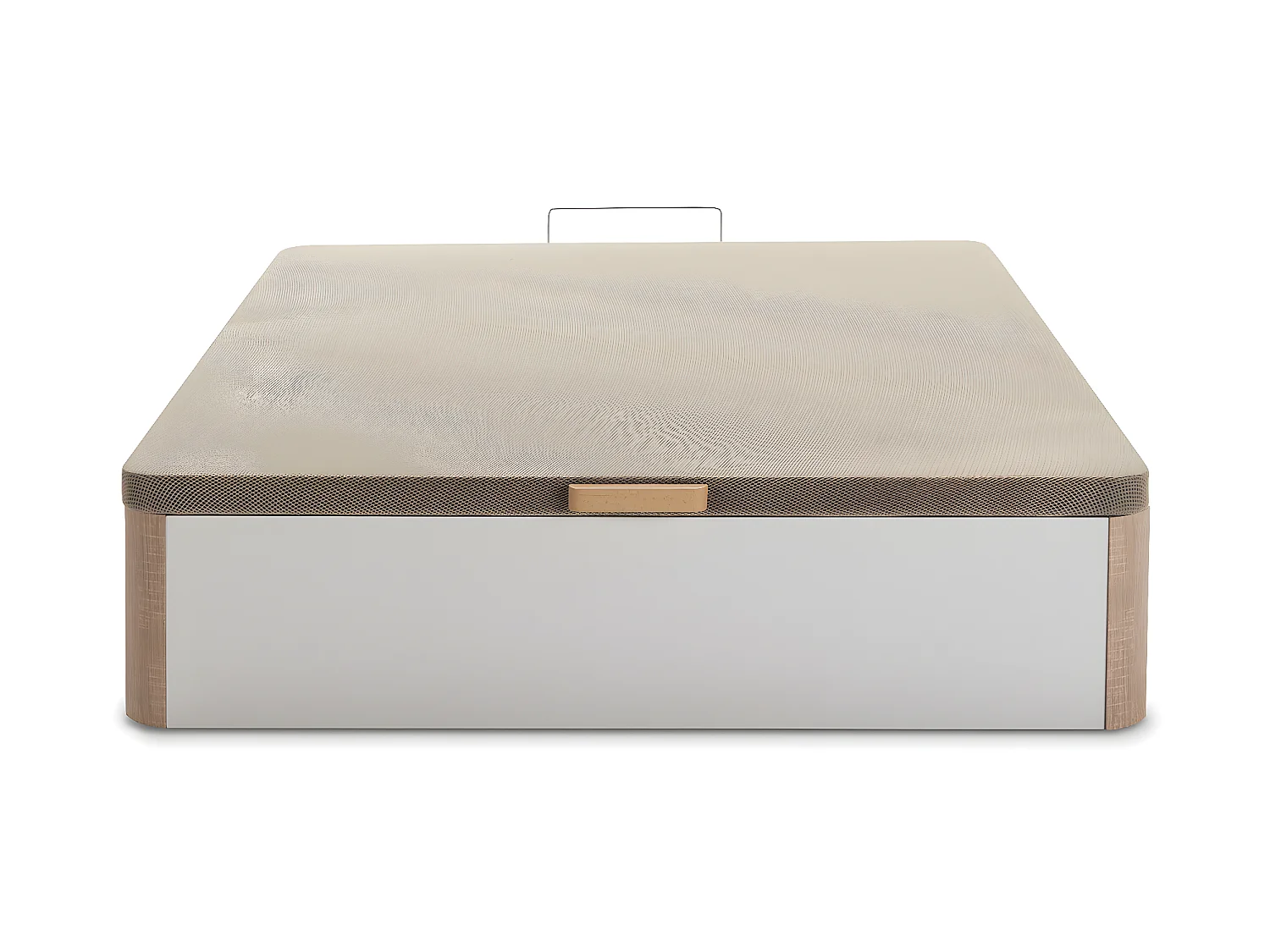 Canapé Abatible Petra 90x190 cm Blanco/Cambrian Gran Capacidad