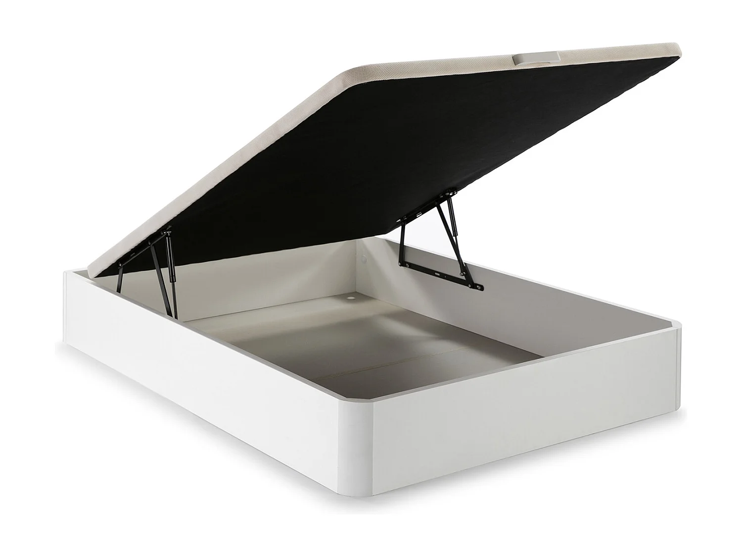 Canapé abatible 160x200 cm Gran Capacidad, Color Blanco