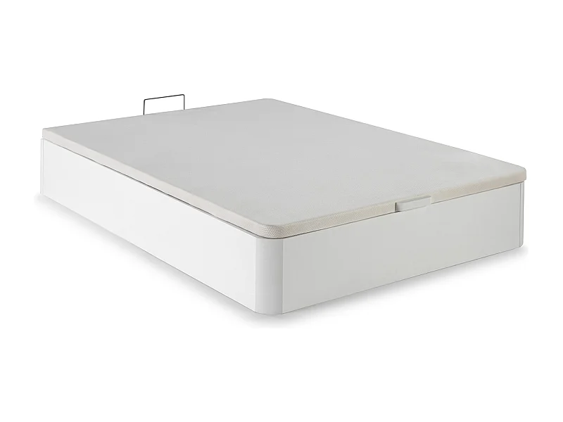 Canapé abatible 160x200 cm Gran Capacidad, Color Blanco