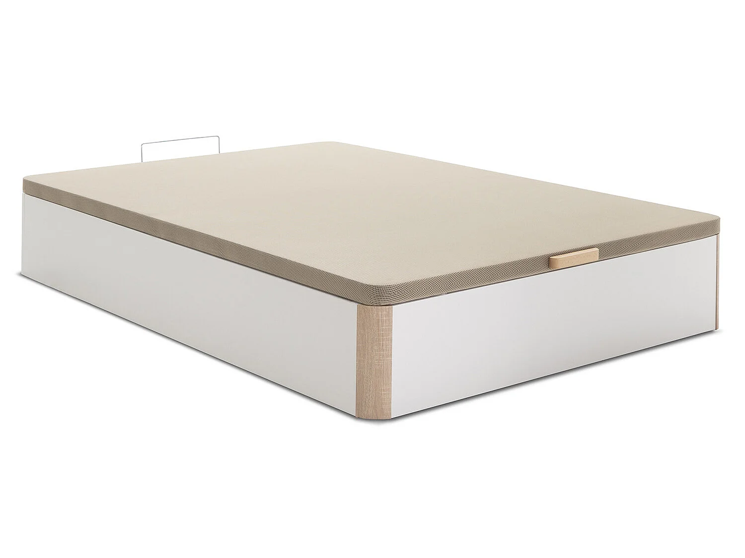 Canapé Abatible Petra 150x190 cm Blanco/Cambrian Gran Capacidad