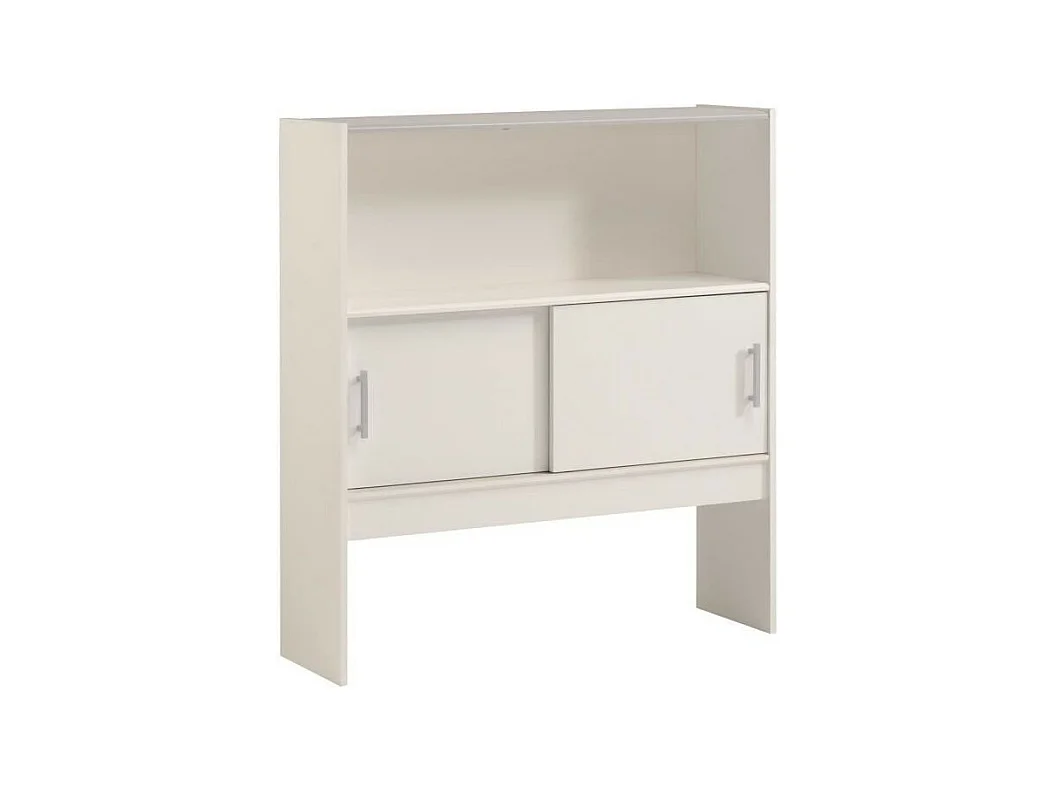 SCOOP Lit Enfant l90x L200 cm avec 3 meubles de rangement - Contemporain - Décor blanc