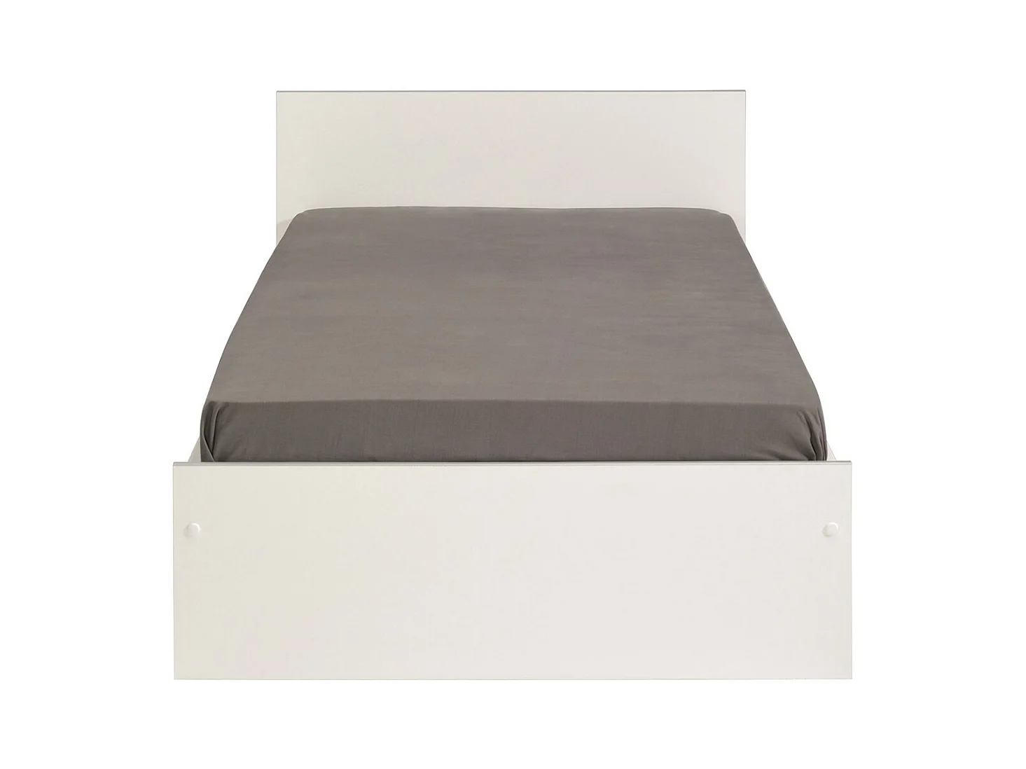 SCOOP Lit Enfant l90x L200 cm avec 3 meubles de rangement - Contemporain - Décor blanc