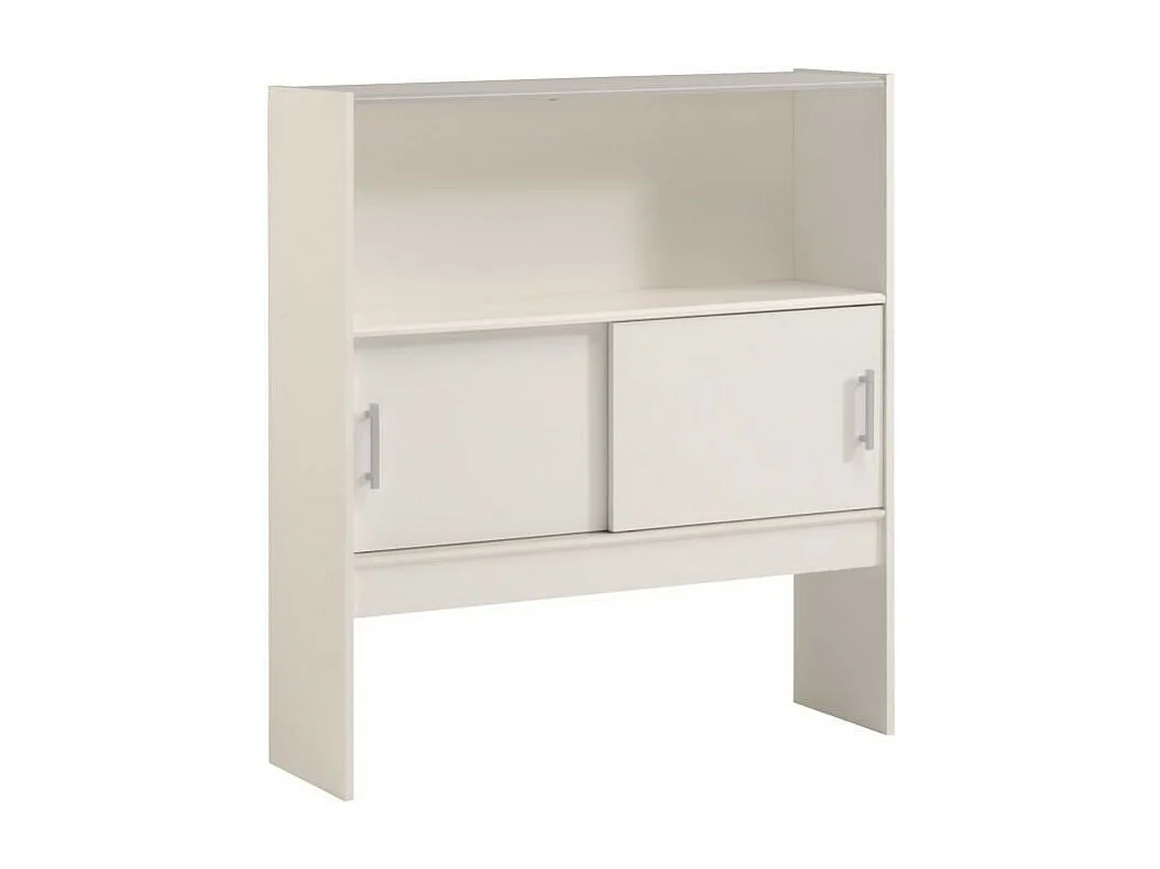 SCOOP Lit Enfant l90x L200 cm avec 3 meubles de rangement - Contemporain - Décor blanc