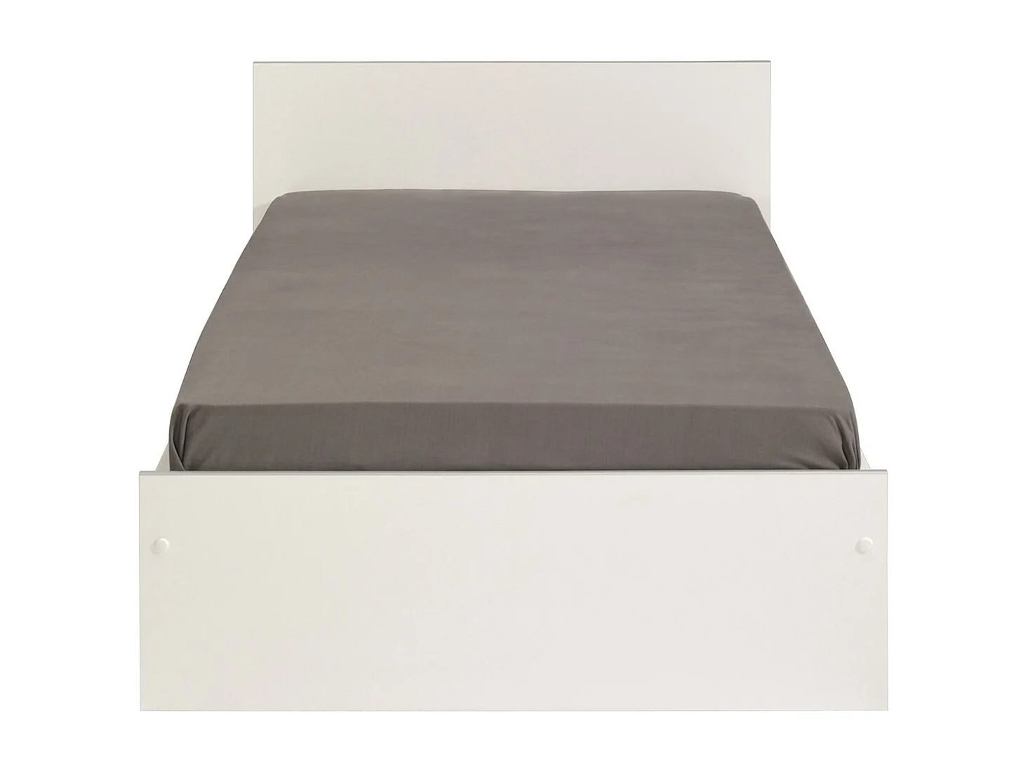 SCOOP Lit Enfant l90x L200 cm avec 3 meubles de rangement - Contemporain - Décor blanc