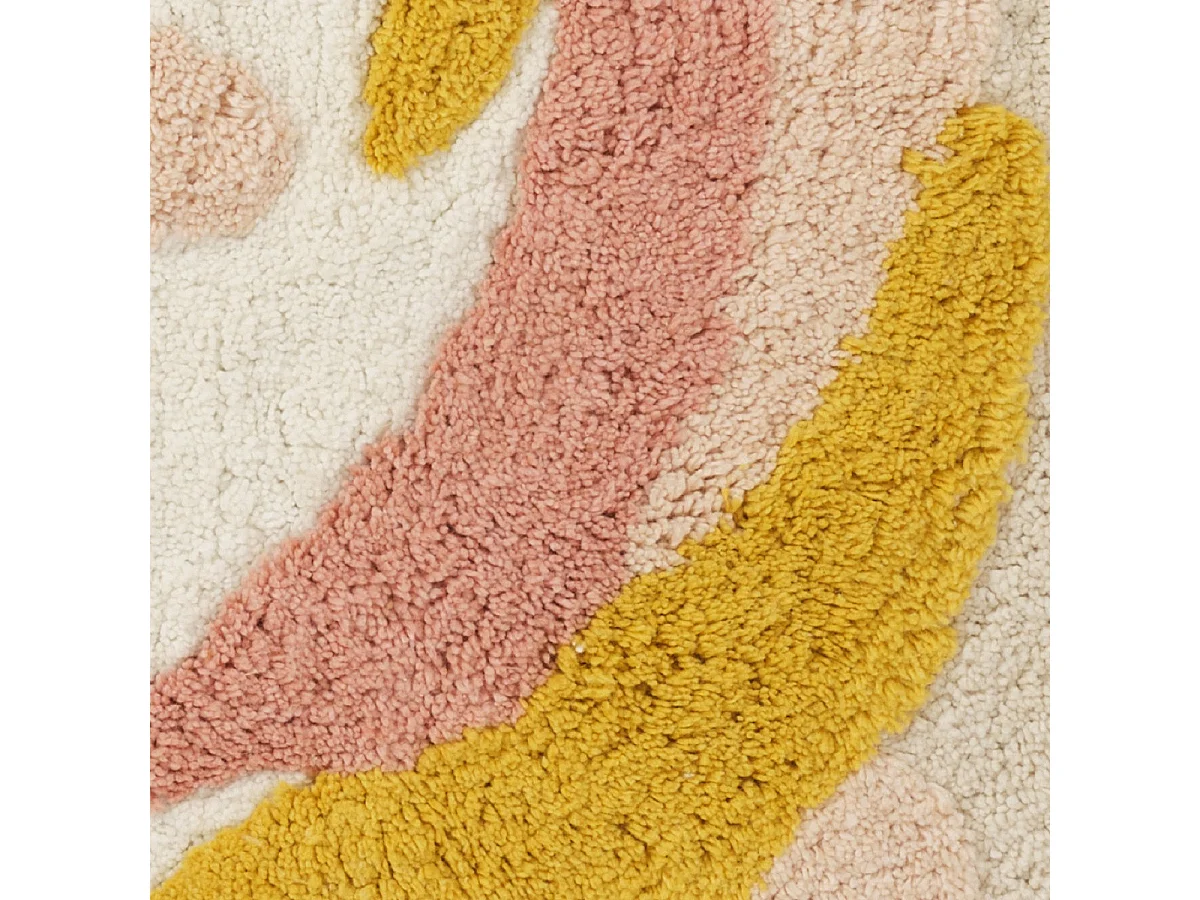 Tapis enfant rond en coton tufté 70x70cm