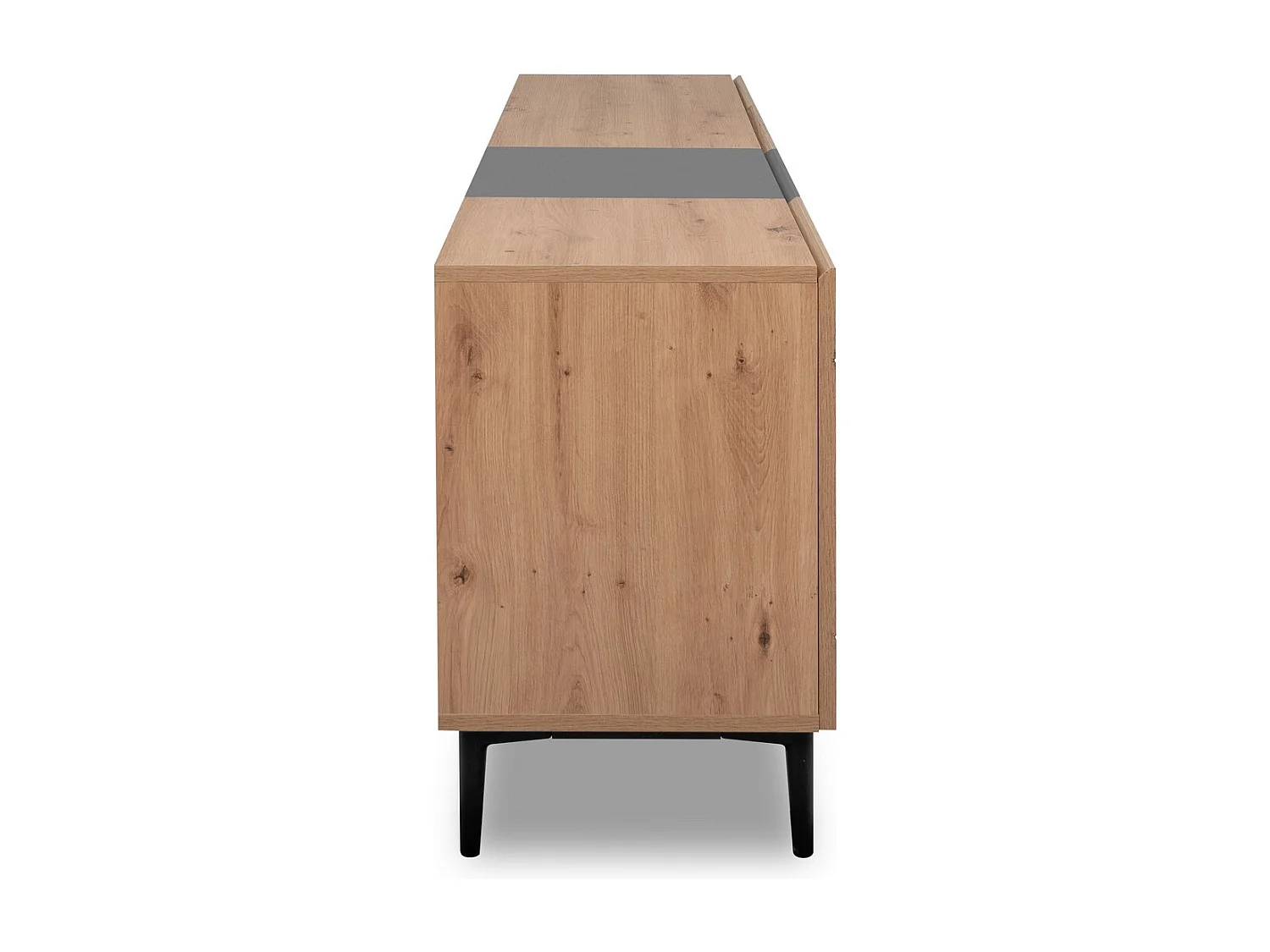 Buffet Bas 4 Portes décor Bois clair L200 cm - Nola