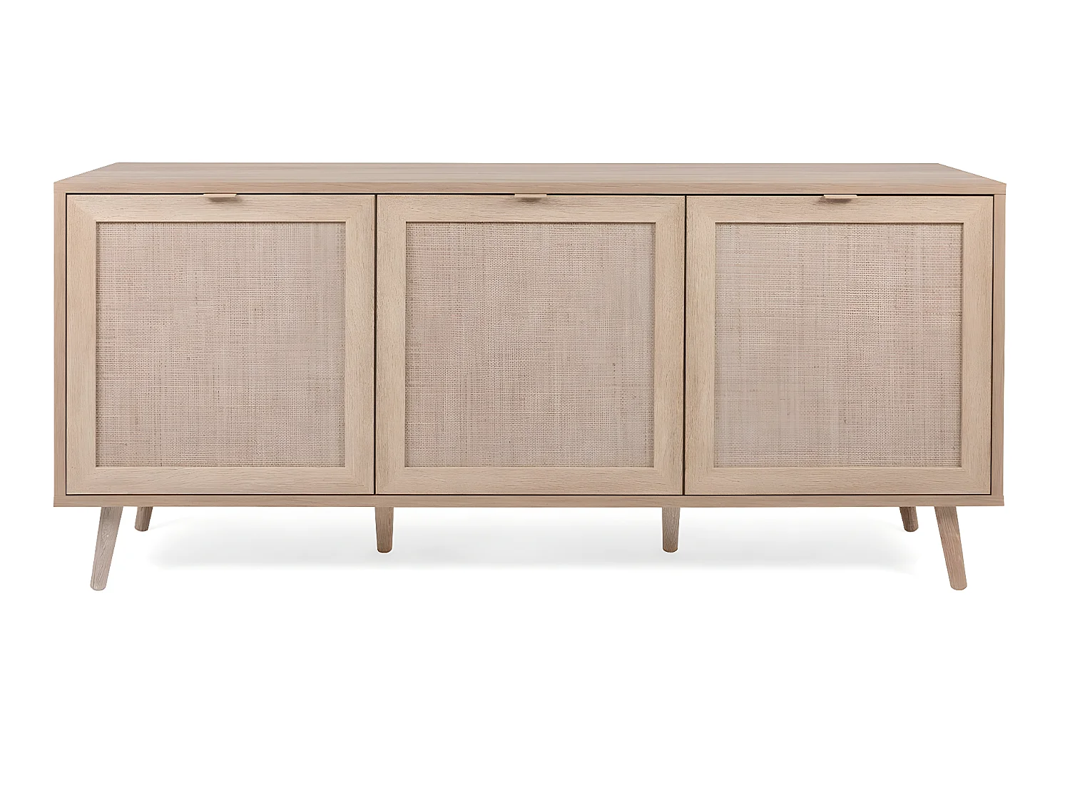 Dressoir met 3 Deuren L150 cm - Rotan afdruk - Bali