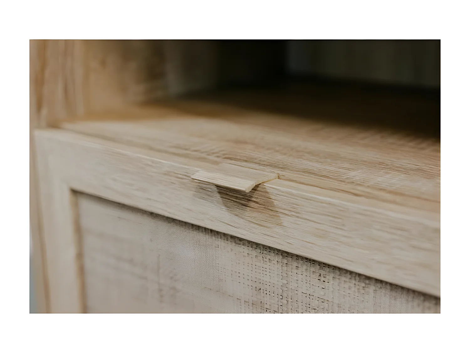 Dressoir met 3 Deuren L150 cm - Rotan afdruk - Bali