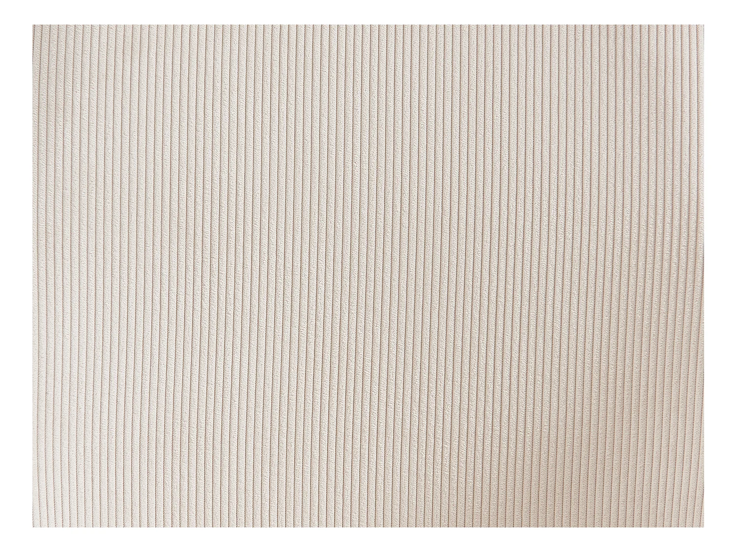 Lot de 6 chaises en velours côtelé et métal - Crème - MASURIE
