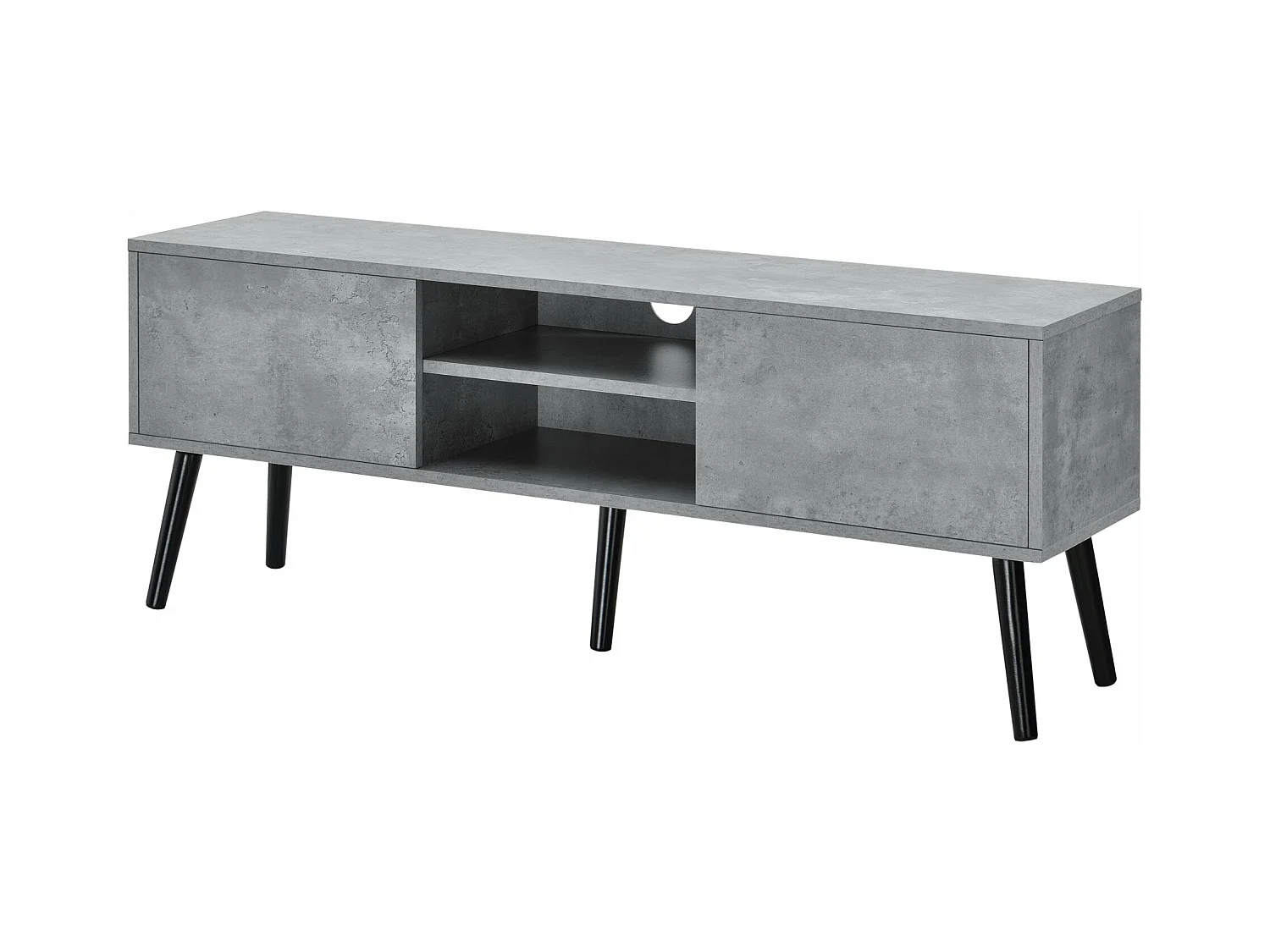 Meuble TV design support noire 120 x 29.5 x 46.5 cm 03_0005863