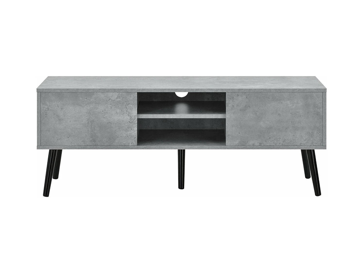 Meuble TV design support noire 120 x 29.5 x 46.5 cm 03_0005863