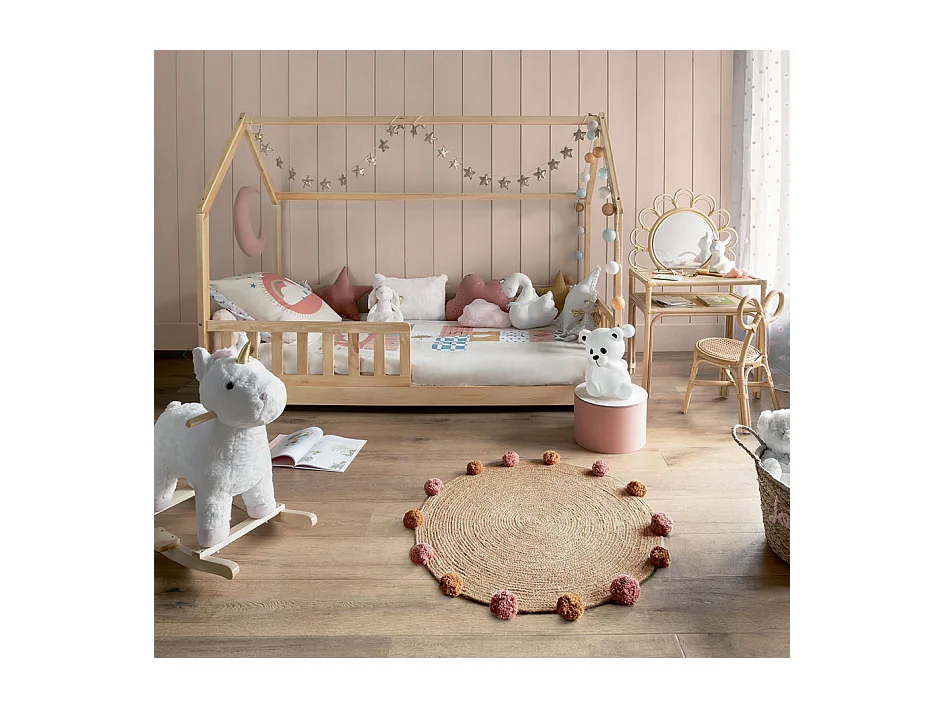 Lit Cabane "Enfant" 90x190cm Naturel