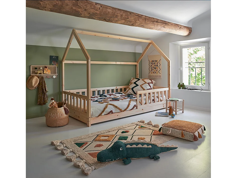 Lit Cabane "Enfant" 90x190cm Naturel