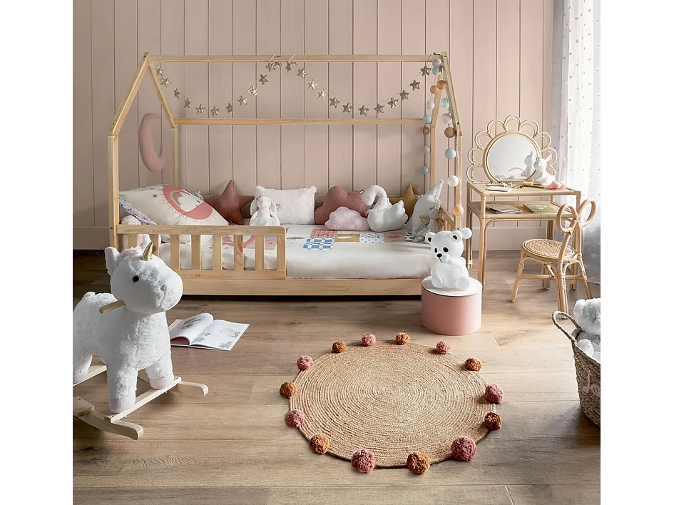 Lit Cabane "Enfant" 90x190cm Naturel