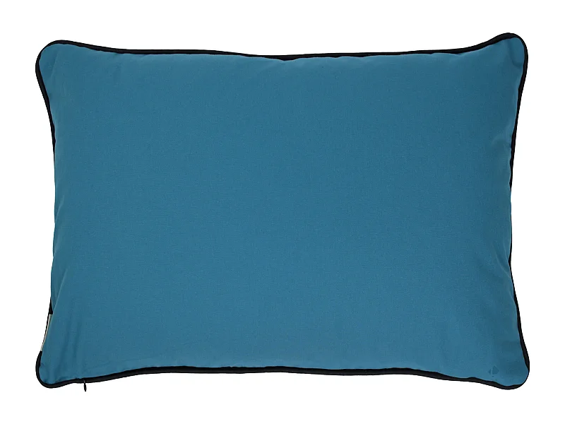 Housse de coussin 80x100 cm MONTSEGUR bleu Prusse