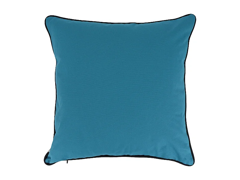 Housse de coussin 65x65 cm MONTSEGUR bleu Prusse