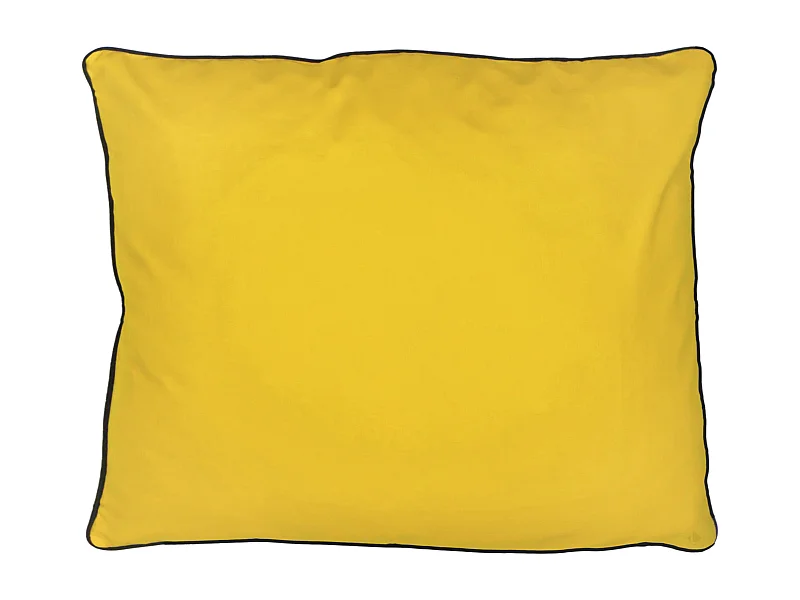 Housse de coussin 80x100 cm MONTSEGUR jaune Curcuma