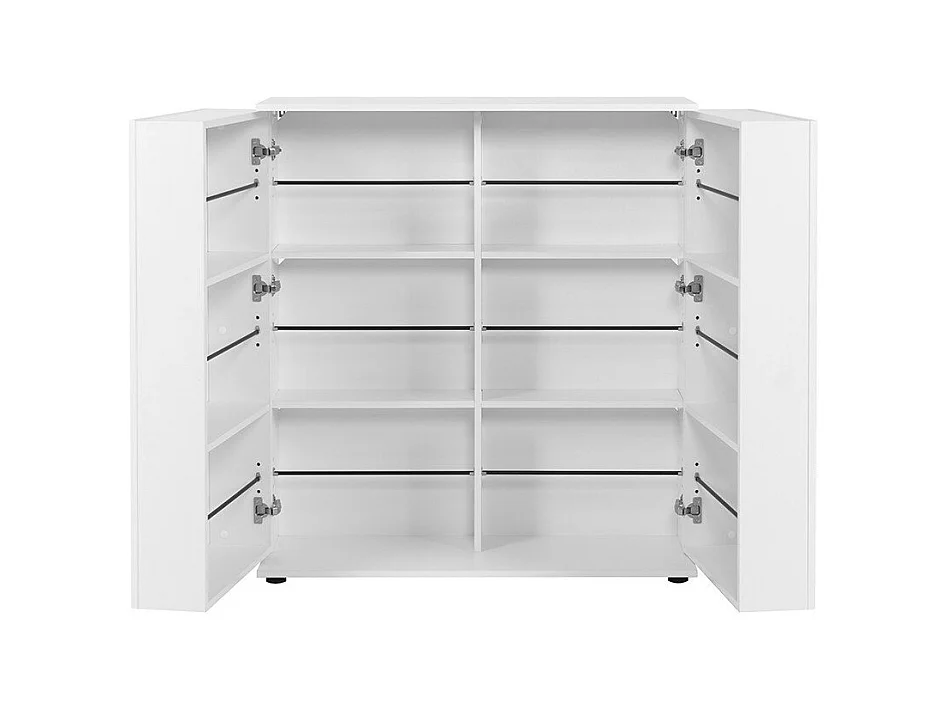 Schoenenkast 2 deuren - 24 paar - L100 x H110 cm