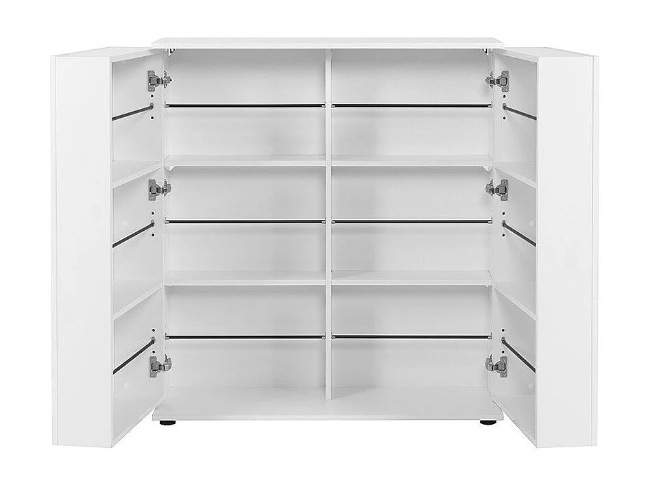 Meuble à chaussures 2 portes - 24 Paires - L100 x H110 cm