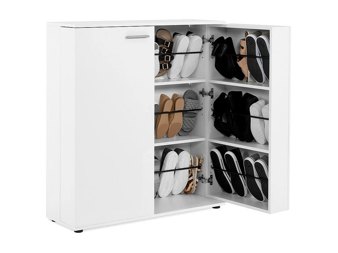 Meuble à chaussures 2 portes - 24 Paires - L100 x H110 cm