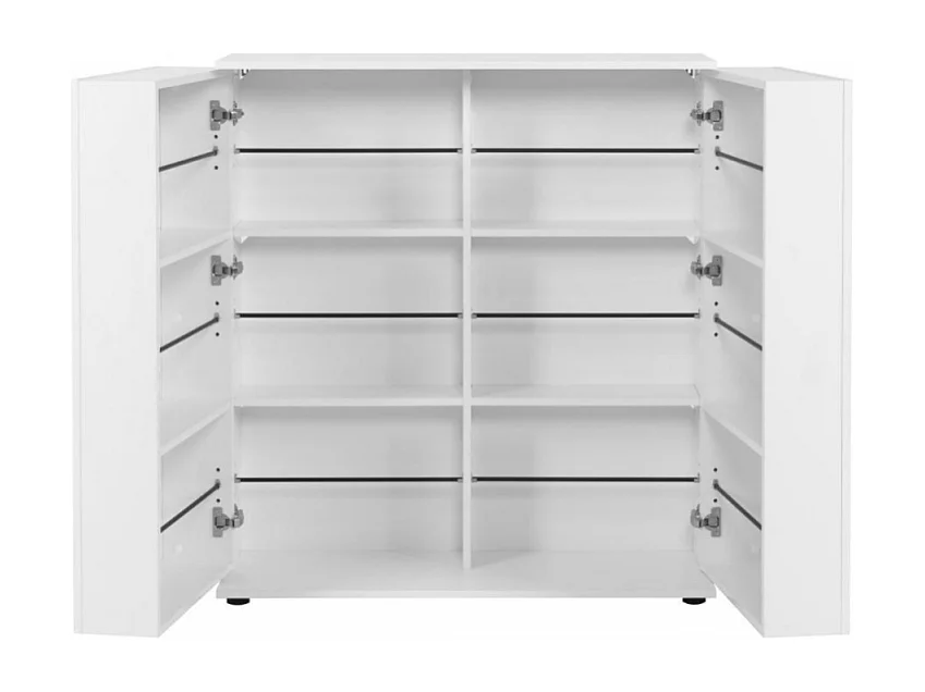 Meuble à chaussures 2 portes - 24 Paires - L100 x H110 cm