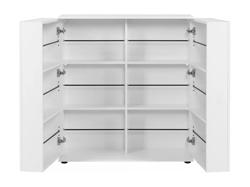 Schoenenkast 2 deuren - 24 paar - L100 x H110 cm