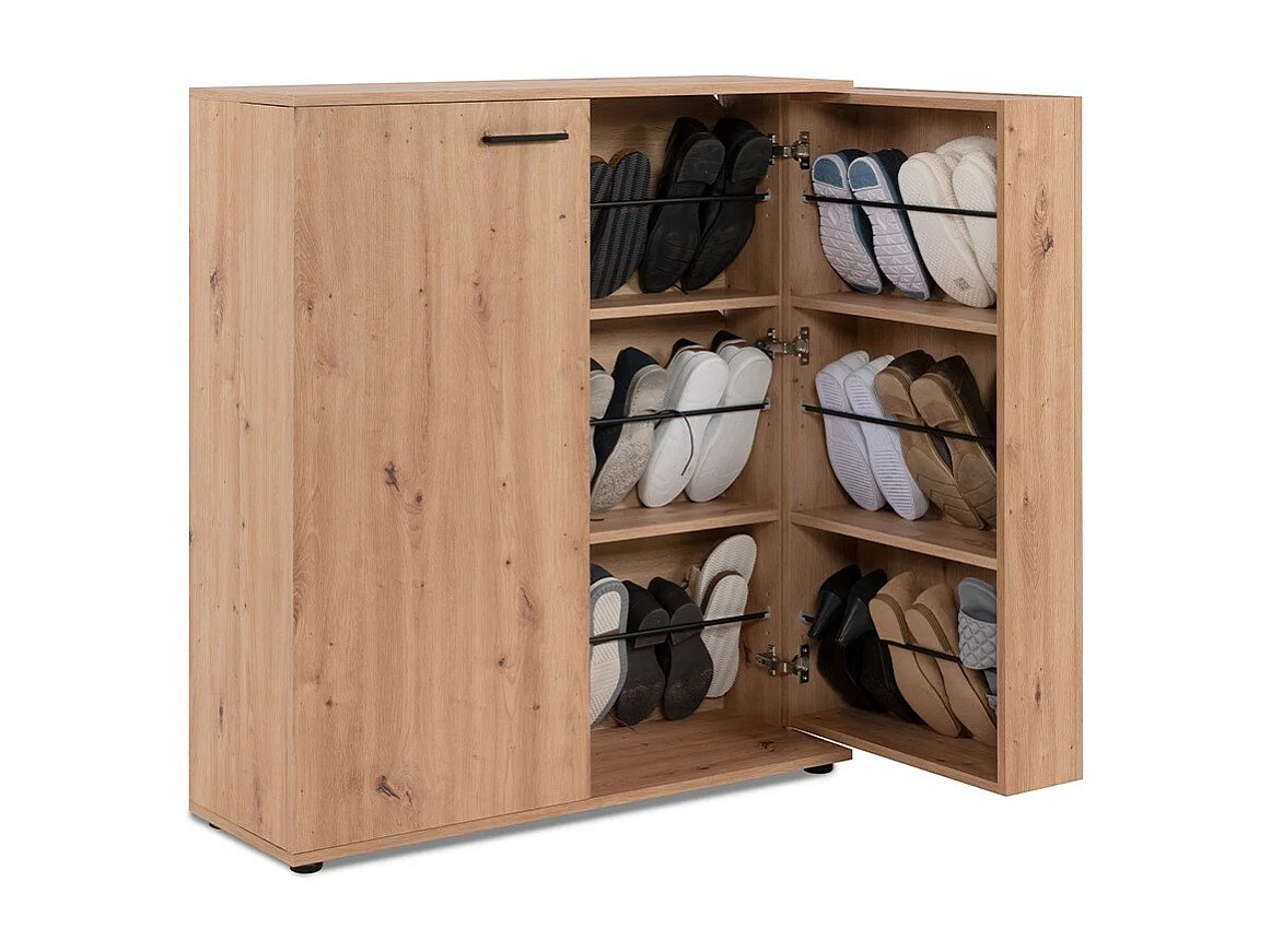 Meuble à chaussures 2 portes - 24 Paires - L100 x H110 cm