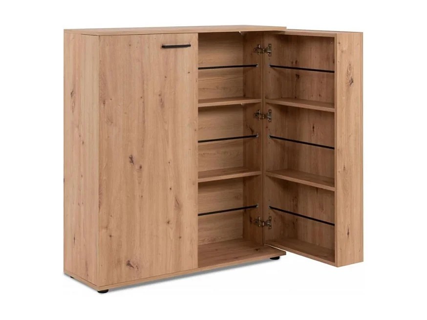 Meuble à chaussures 2 portes - 24 Paires - L100 x H110 cm